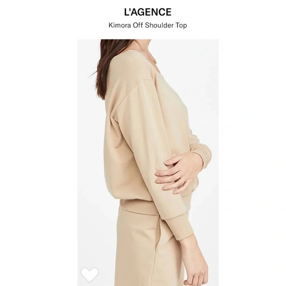 NWT L’Agence Kimora off the shoulder top sz xxs - Picture 3 of 9